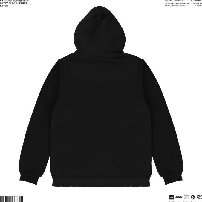 KIZARU HOODIE SWEATER LITTLE LOGO BLACK