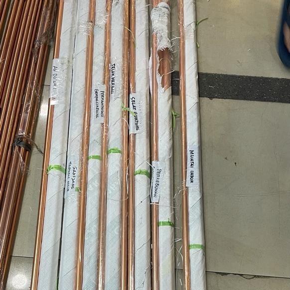 Termurah Grounding Rod 5/8 Besi Panjang 2 Meter( Besi Lapis Tembaga )