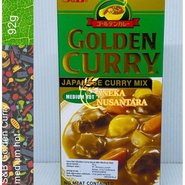 

S&B Golden Curry 92Gr - Medium Hot Kari Blok | Kari Jepang Saus Kari
