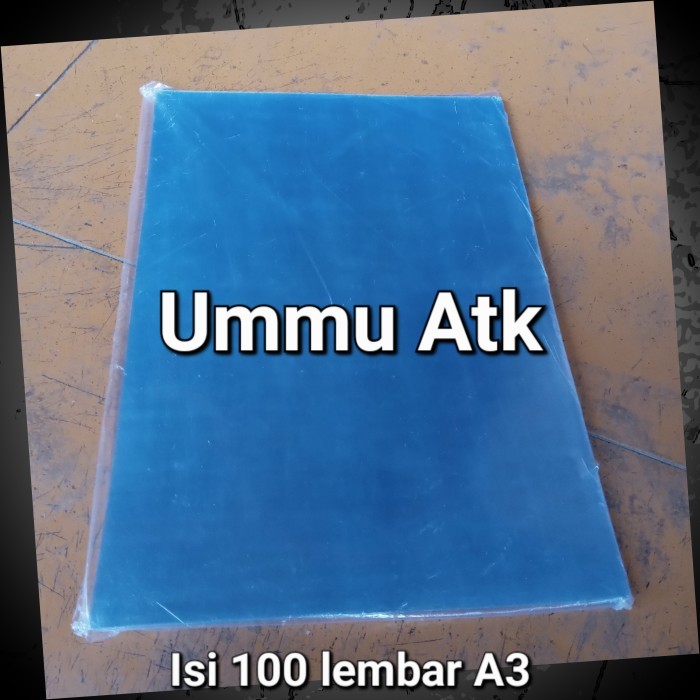 

100 lembar plastik mika cover buffalo 0.12mm ukuran A3