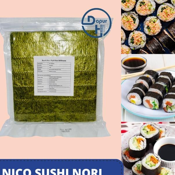 

Nico Sushi N Rumput Laut Full Size 50 S N Gimbab Lembar Rumput Laut..