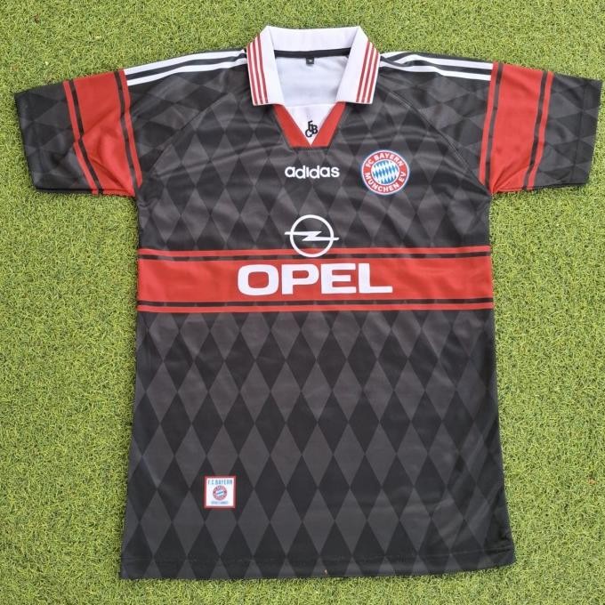 TERMURAH - Jersey Retro Vintage Bayern Munchen 1997 Away