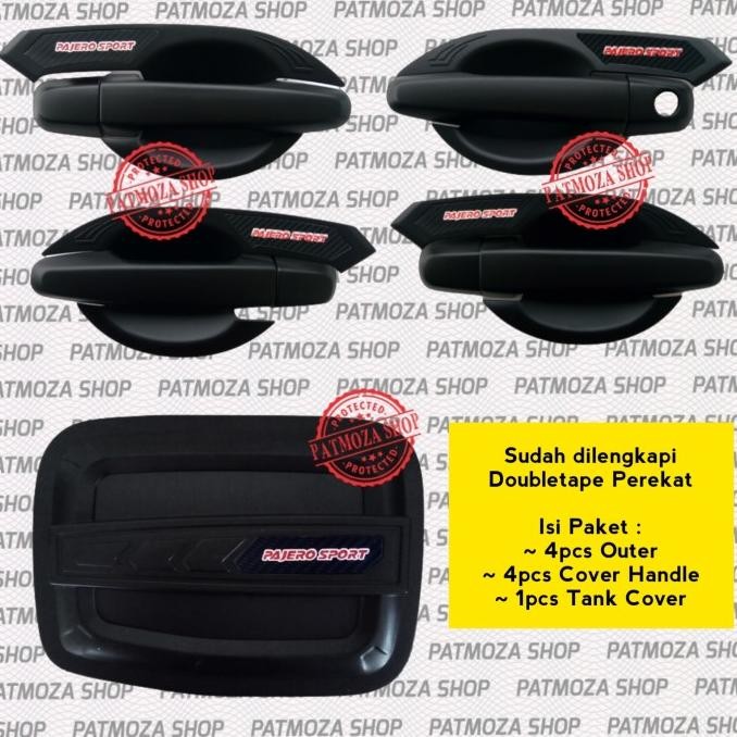 Set Aksesoris Eksterior Pajero Sport Premium Black Doff 2011-2015 Original