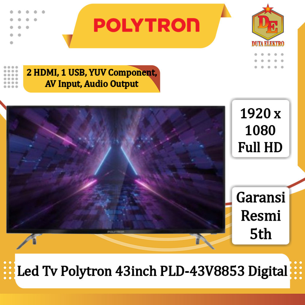 Led 43inch Polytron PLD 43 V 8853 Digital TV