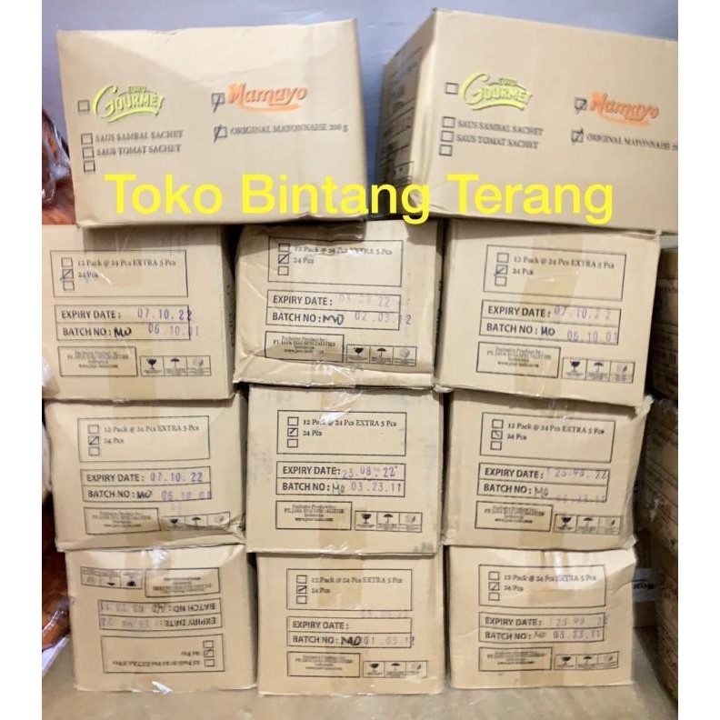 

Mayonnaise Mamayo Original 200 Gram 1 Dus Isi 24 Pcs X 200Gr / Karton