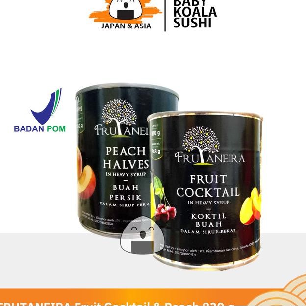 

Frutaneira Buah Persik & Koktail Kaleng 820 G Halal Peach In Heavy