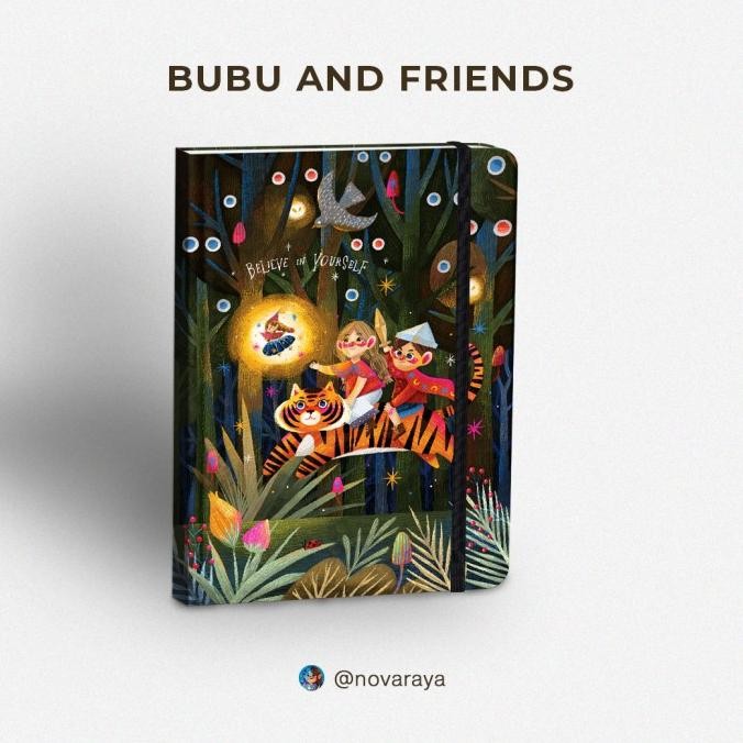 

Sale "Bubu And Friends" Grid Notebook Journal A5 - Life Plan Journal