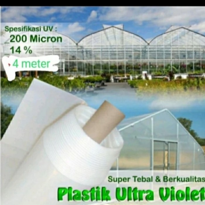 

plastik uv 4 meter x 7meter ketebalan 200 micron