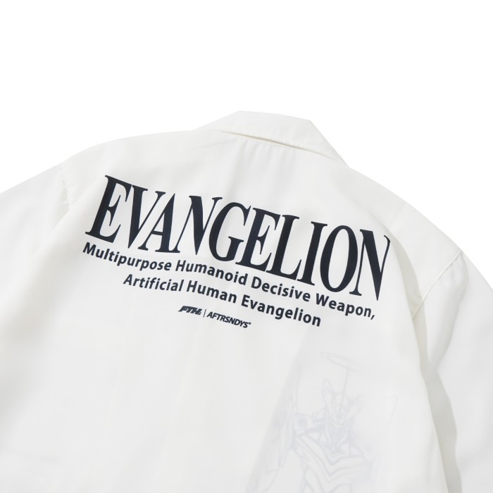 Collar Shirt Unit-06 White Evangelion X Aftrsndys X Fth Promo
