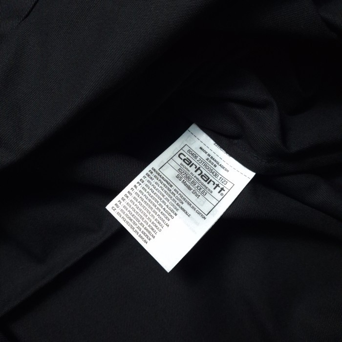 Carhartt Wip Master Shirt S/S Black Original Terbaru