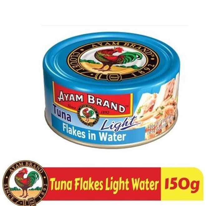 

Ikan Tuna Kaleng Flakes Light In Water Ayam Brand 150Gr