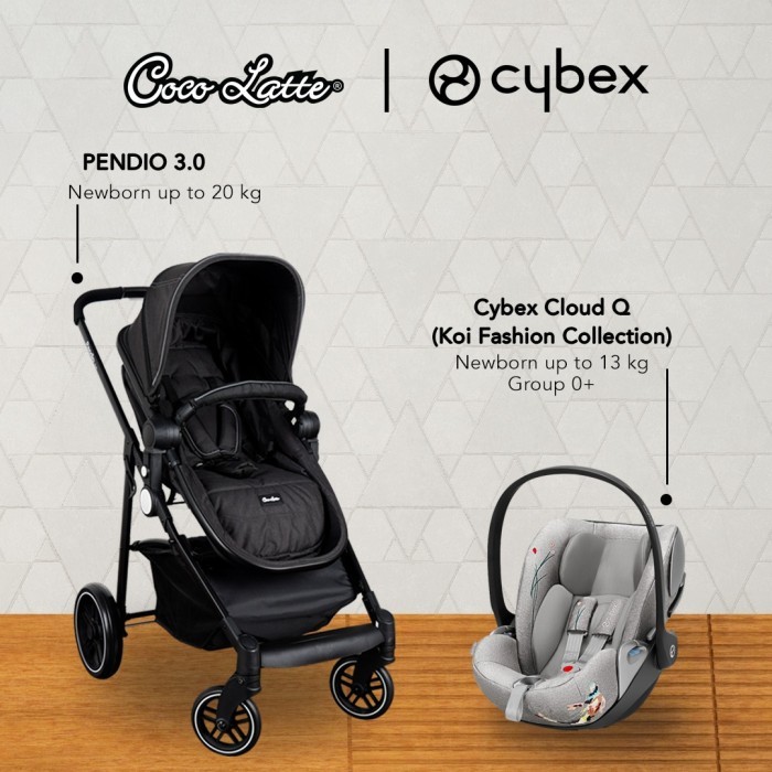 STROLLER COCOLATTE PENDIO 3.0 CARRIER CYBEX CLOUD Q KOI