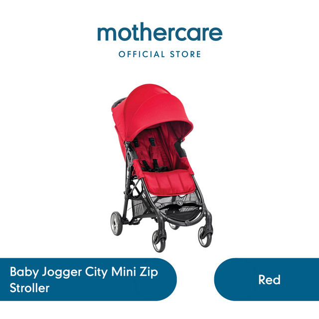 Baby Jogger Stroller City Mini Zip - Kereta Dorong Bayi (Merah)