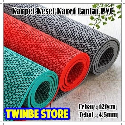 TERMURAH - Karpet Karet Lantai Kamar Mandi Meteran / Keset Lantai Anti Air Garasi