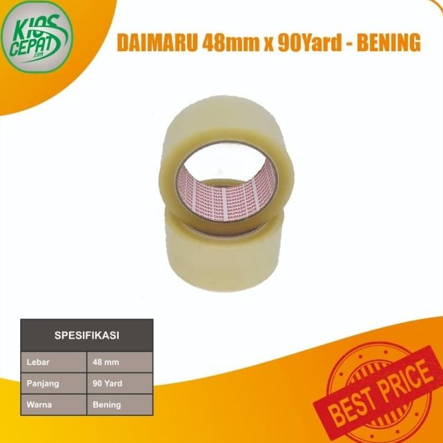 

[Go Send] Lakban Daimaru Dus Isi 72 (48Mm X 90Yd) - Cokelat Tua
