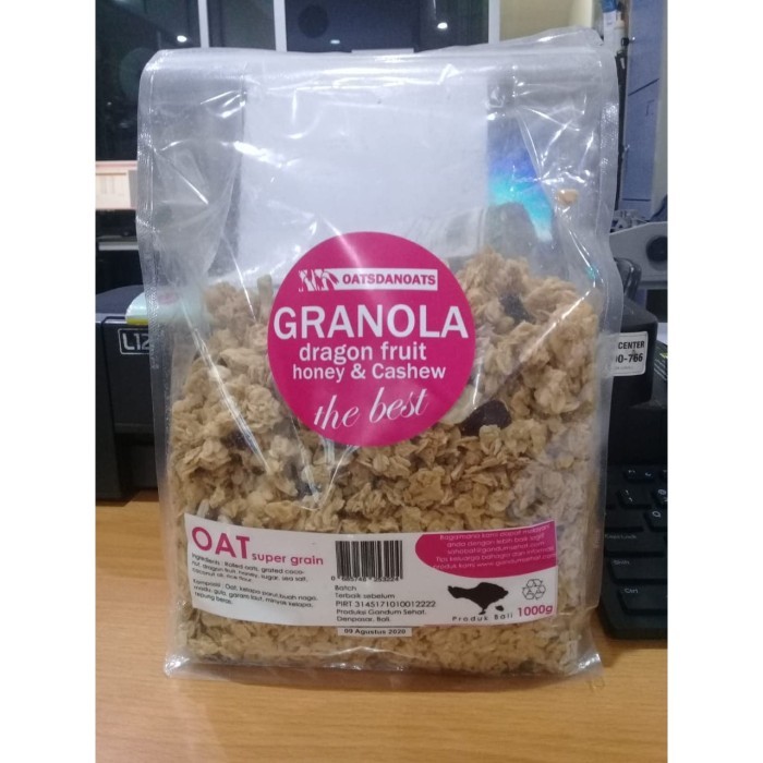 

OATSDANOATS GRANOLA DRAGON FRUIT HONEY & CASHEW 1KG