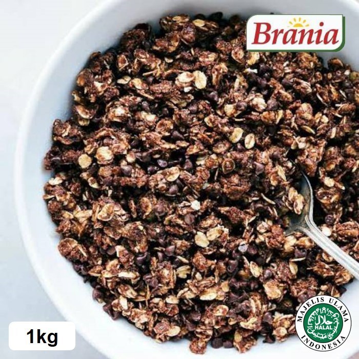 

Granola 1 kg Cocoa Almond Sereal Sarapan SEHAT (Crispy!)