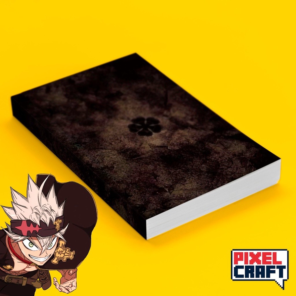 

Pocket Note Anime BLACK CLOVER Softcover A6 Motif Asta Grimoire