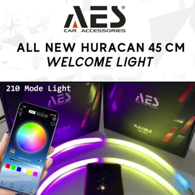 BEBAS ONGKIR - DRL / ALIS / LED BAR AES HURACAN RGB MATRIX / 30CM / 45CM / 60CM