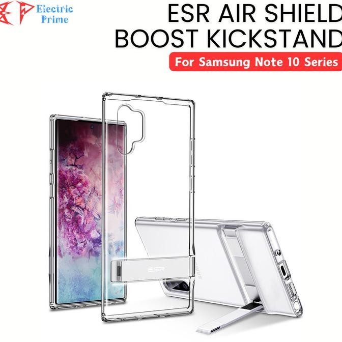 Case Samsung Galaxy Note 10 Plus + Metal Stand Casing Shockproof Cover