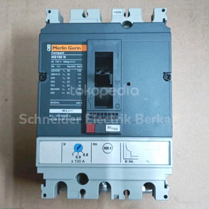 Terbaru Mccb Ns 100N 3P 100A Merlin Gerlin