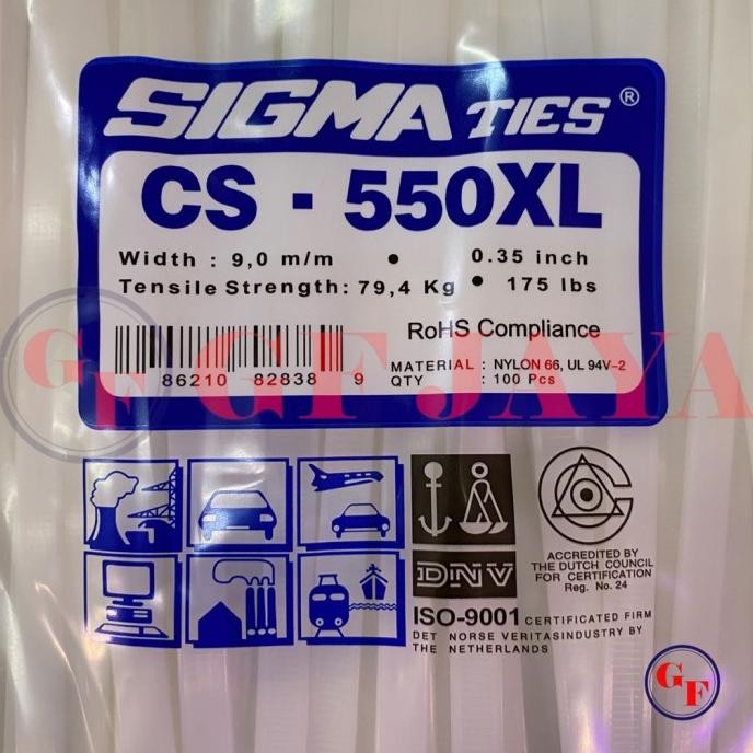 

TERLARIS - Kabel Ties Sigma CS 550XL / 55cm Putih CS550XL Cable Tie White 55 cm