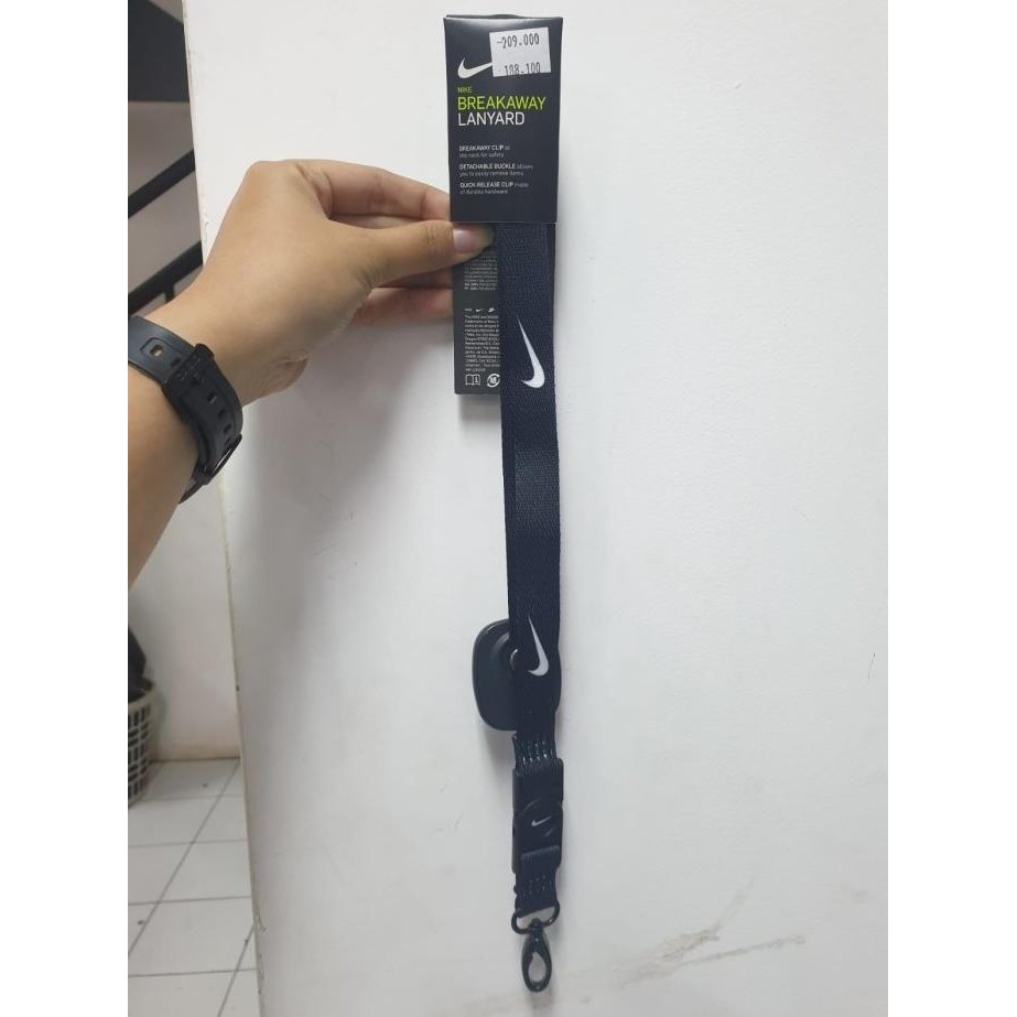 

BEBAS ONGKIR - NIKE PREMIUM LANYARD BLACK/BLACK/WHITE NS N0001624091NS