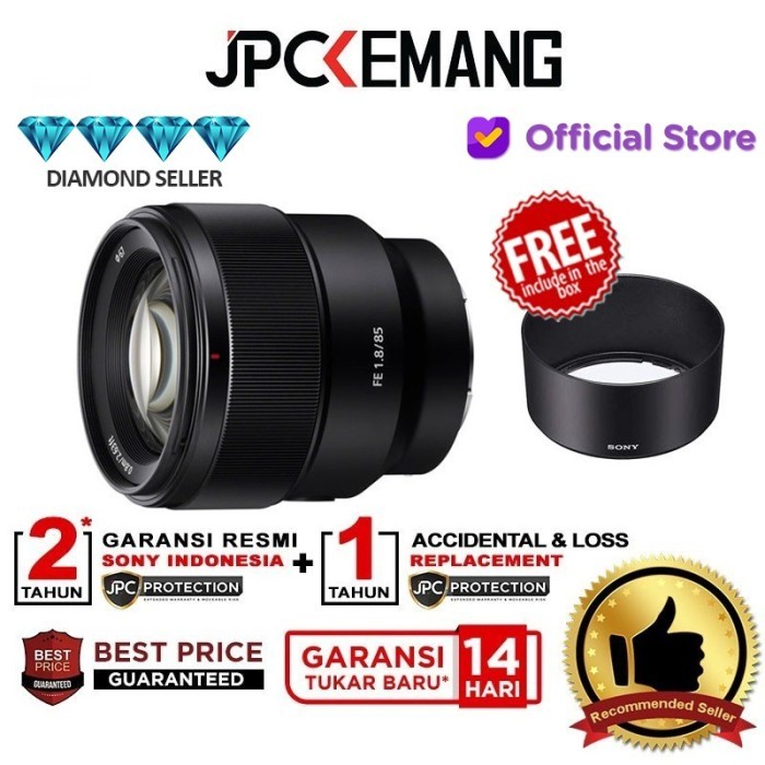 Sony FE 85mm f1.8 Sony 85 mm f/1.8 GARANSI RESMI