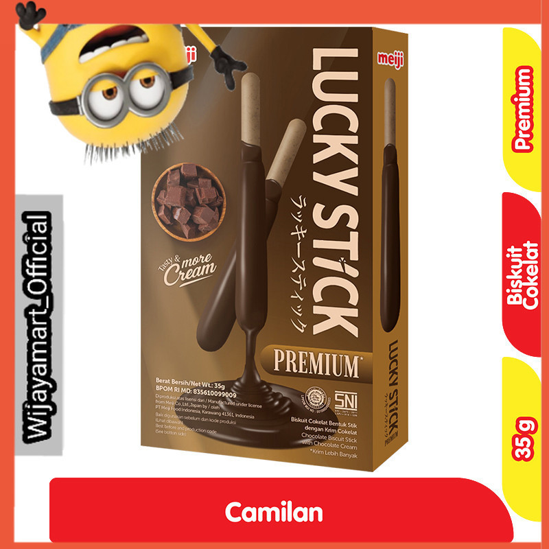 

Lucky Stick Biskuit Stick Cokelat Premium 35 g