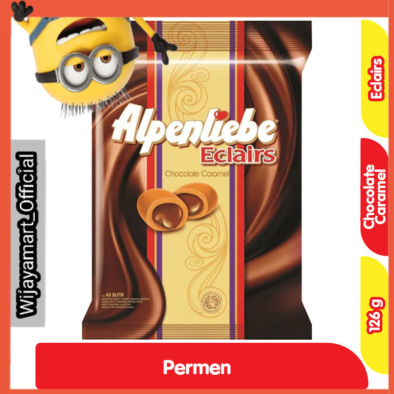 

Alpenliebe Eclairs Permen Cokelat Karamel 126 g