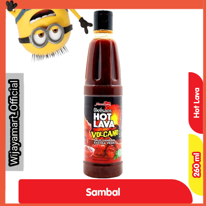 

MamaSuka Delisaos Saus Sambal Ekstra Pedas Hot Lava Volcano Botol 260 ml