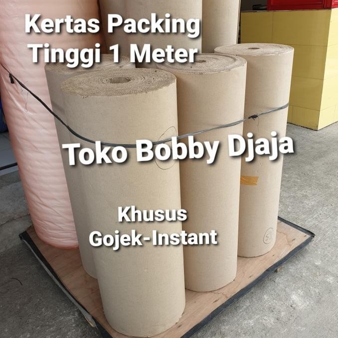 BEBAS ONGKIR - Kertas Packing Roll Pendek / Packing Kertas Karton / Kertas Kardus