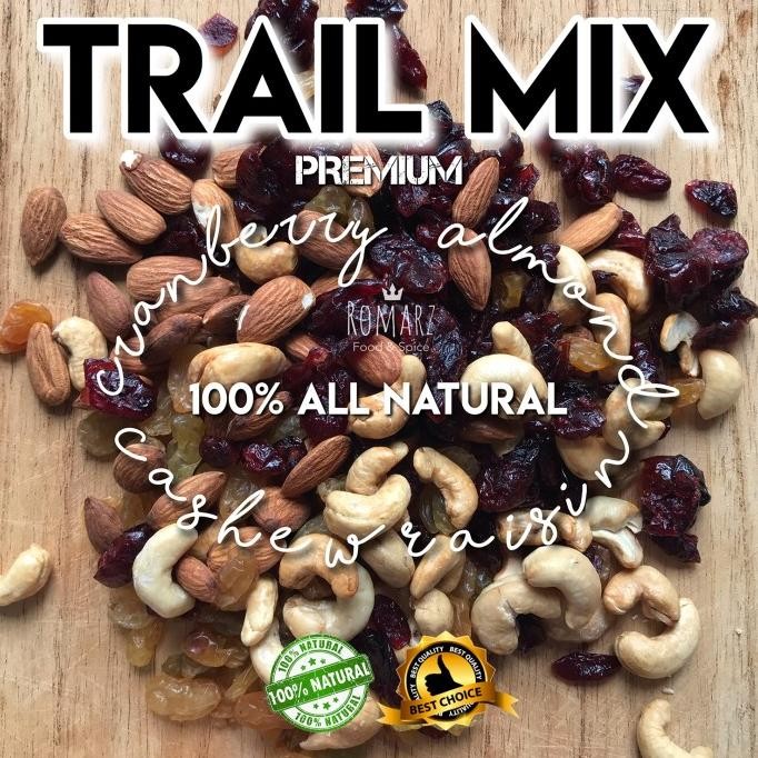 

terbaru trailmix granola #02 mixed nut premium almond roasted mede oven 1kg