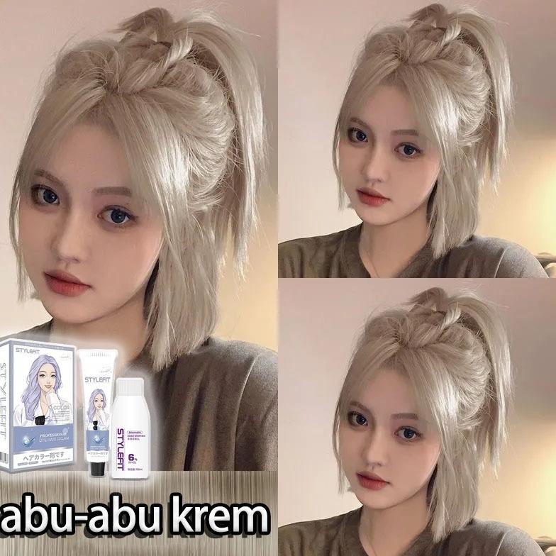 Cb - Hair Colour Tidak Perlu Pemutihan Pewarna Rambut 230Ml Pewarna Herbal Cat Rambut Ash Brown Milk
