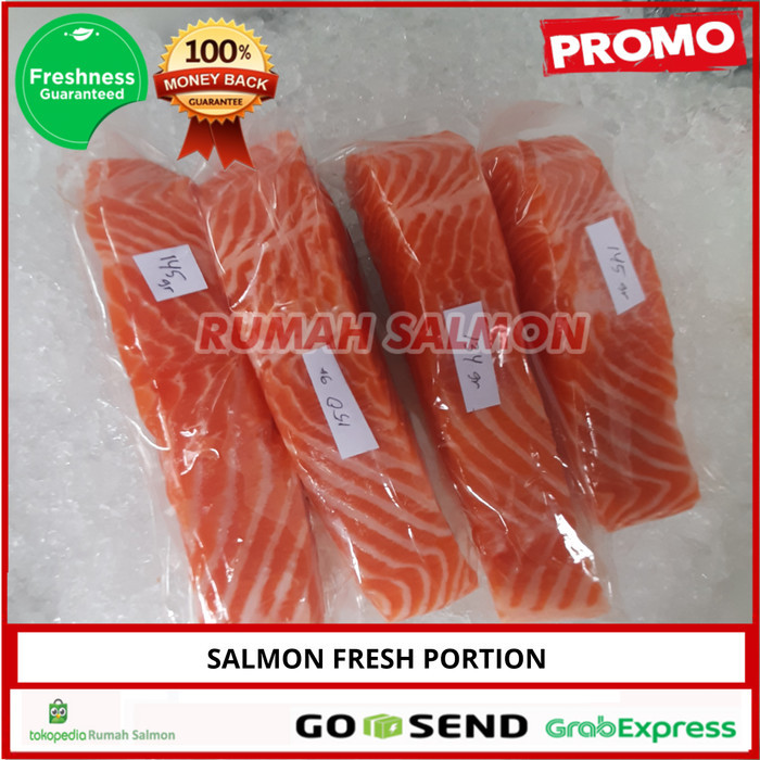 

Fillet Ikan Salmon / Fillet Segar Fresh 120-150 Gr / Salmon Mpasi