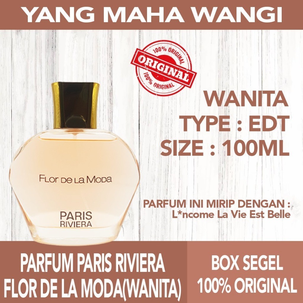 PARFUM ORIGINAL PARIS RIVIERA FLOR DE LA MODA FOR WOMAN 100ML (BOX SEGEL)