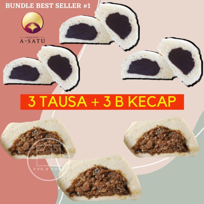

Bakpau A1 - Bundle Best Seller 1 - 3 Babi Kecap 3 Tausa -