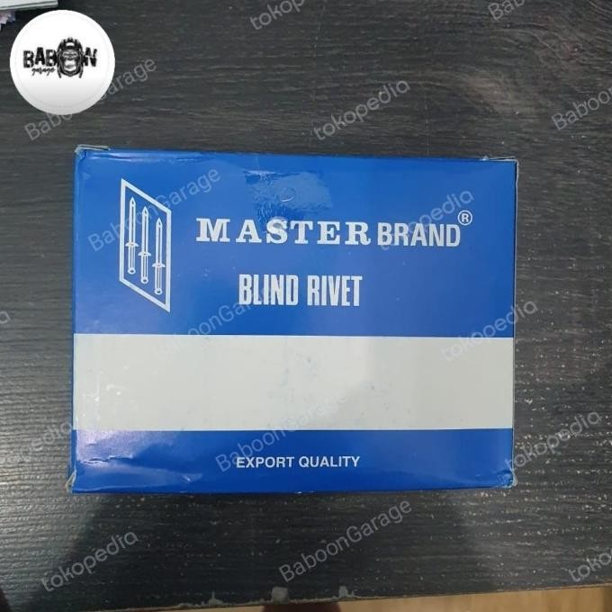 PAKU RIVET 4,8MM MASTERBRAND/BLIND RIVET 4.8MM MERK MASTERBRAND/RIVET 0411T