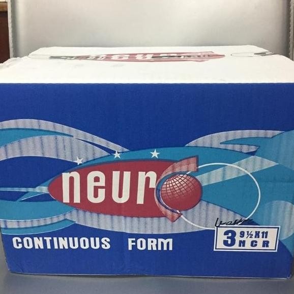 

BEBAS ONGKIR - Continuous Form / Kertas Dot Matrix Neuro 9 1/2 x 11 - 3 Ply (K3)
