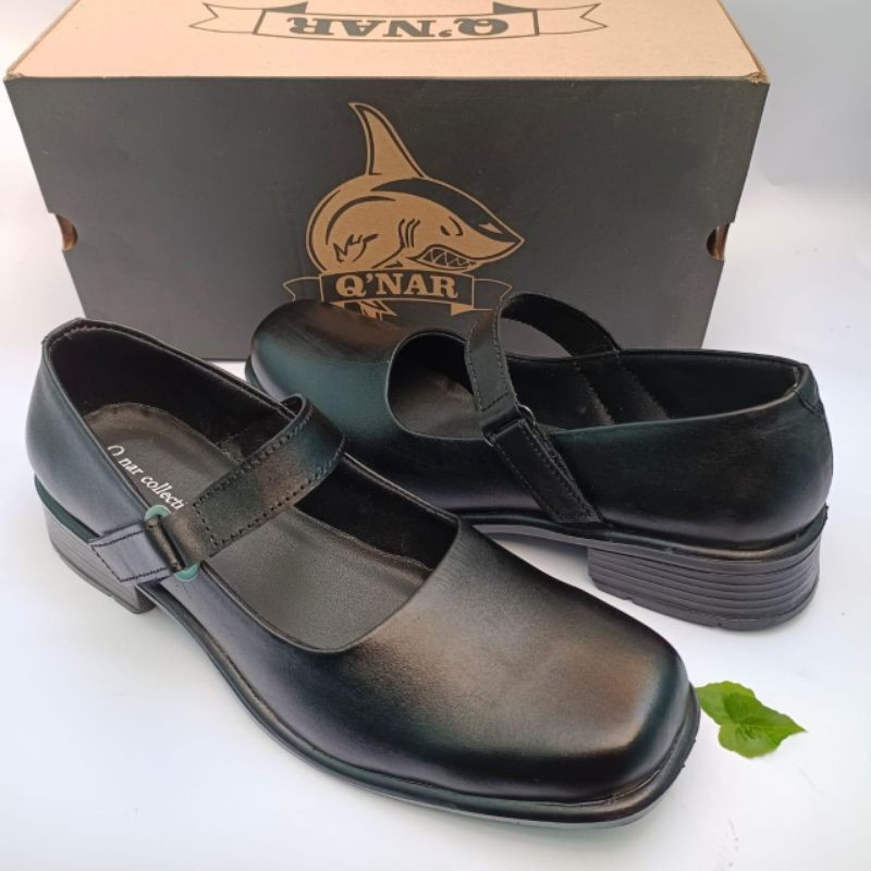 Pantofel Wanita Sepatu pantofel paskibra wanita kulit sapi asli 100%