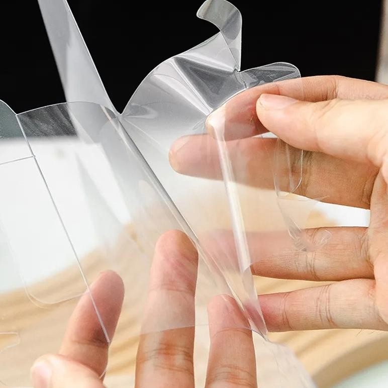 

Fs-6 10Pcs 5In Mika Transparan Kotak / Kotak Kemasan Kue / Gable Box / Box Cake Termurah