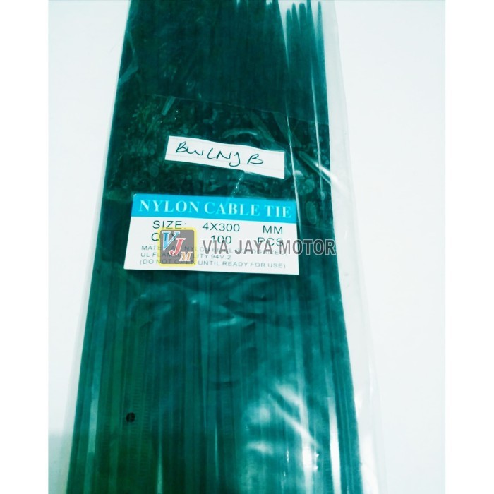 

Tali Ripet Kabel Ties 4 X 300 Mm 30 Cm 100 Pcs Hitam Elastis Kuat Termurah Langka