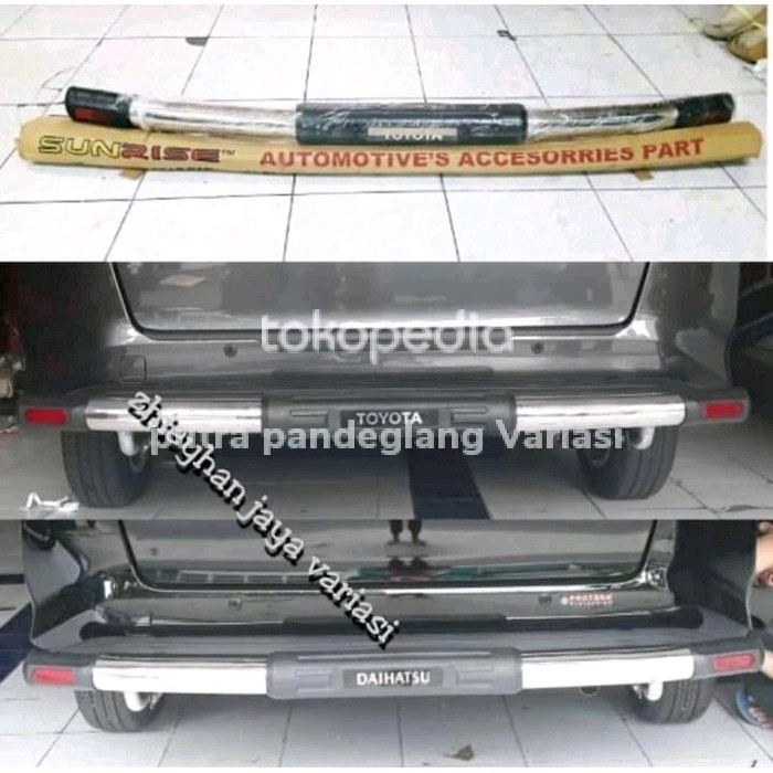 TANDUK BEMPER BELAKANG MOBIL TOYOTA CALYA