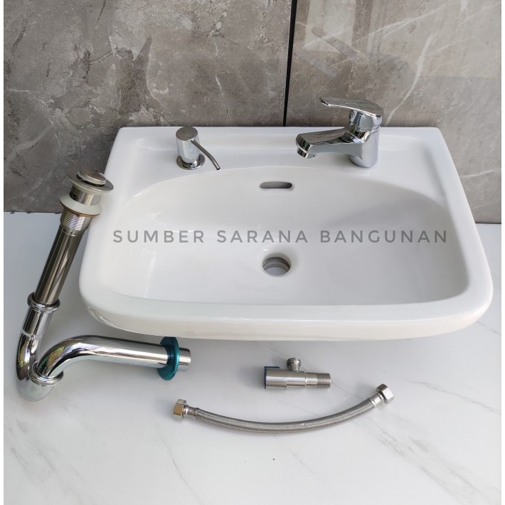 WASTAFEL TOTO L38 V1 SET KOMPLIT SABUN / WESTAFEL CUCI TANGAN L38V1