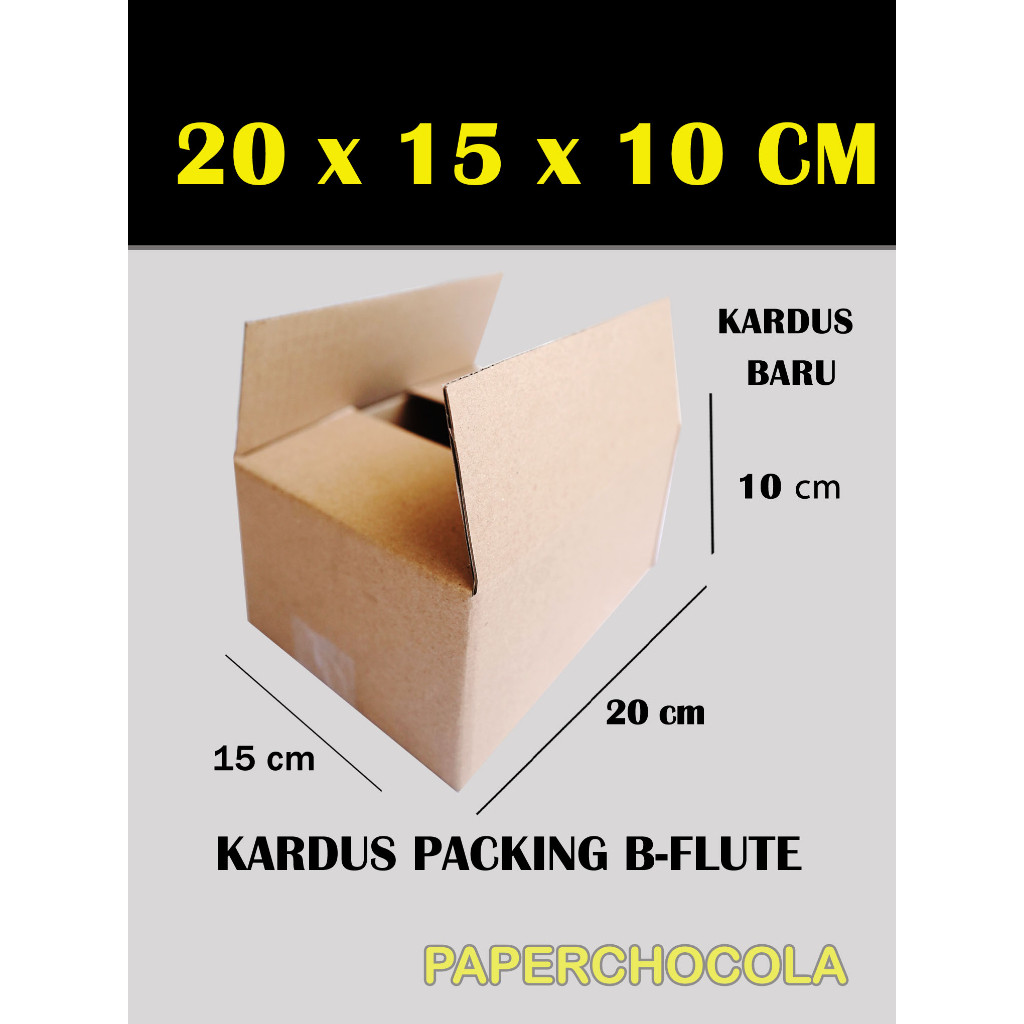 

KARDUS PACKING 20X15X10 cm/PACKING ONLINE/BOX KARTON CORUGATED B-FLUTE