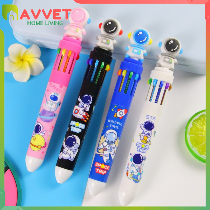 

Terbaru AVVET Pulpen Mekanik 10 Warna Pena Mekanik Pena Gel Astronot Tinta Alat Tulis Sekolah Kantor