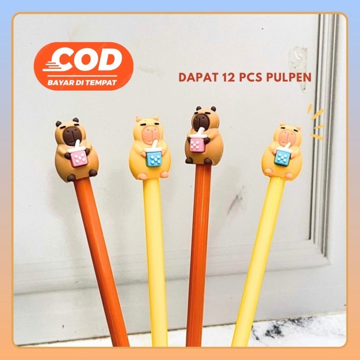 

Terbaru SELUSIN (12 PCS) PULPEN GEL CAPYBARA FULLBODY PGK-1545 CAPPYBARA KAPIBARA ANIMAL ZOO PEN