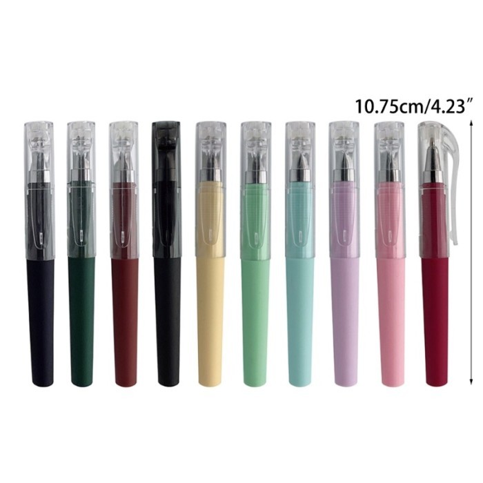 

Terbaru Stat 10Pcs Pen Gel Isi Ulang Pulpen Tulisan Kantor Ukuran Saku Cepat 100% ori