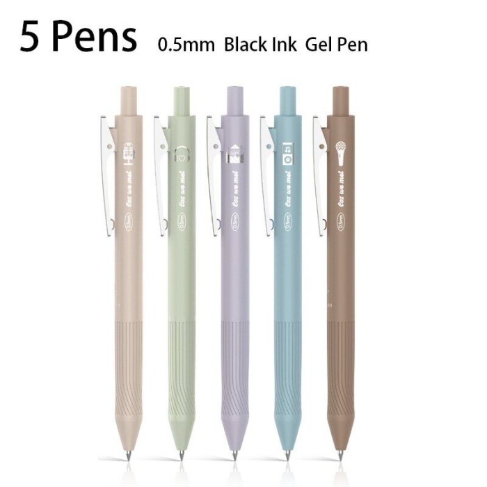 

Terbaru 5/10pen Pulpen Gel 0.5Mm Tinta Hitam Pena Tanda Tangan Kantor Belajar 100% ori