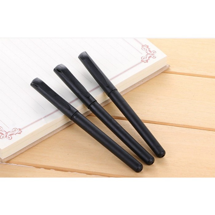 

Terbaru Pulpen Hitam 0.7mm Motif Polos Tinta Hitam Simple Ballpoint / Pena Alat Tulis Kantor Sekolah